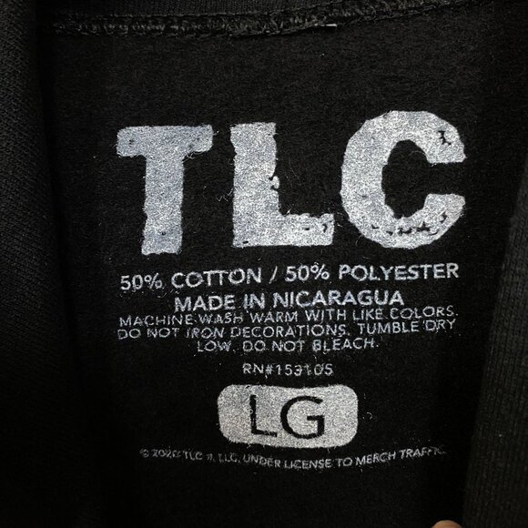 TLC Members Spell-Out Airbrush Urban Pop Group Hoodie Large - Picture 4 of 4